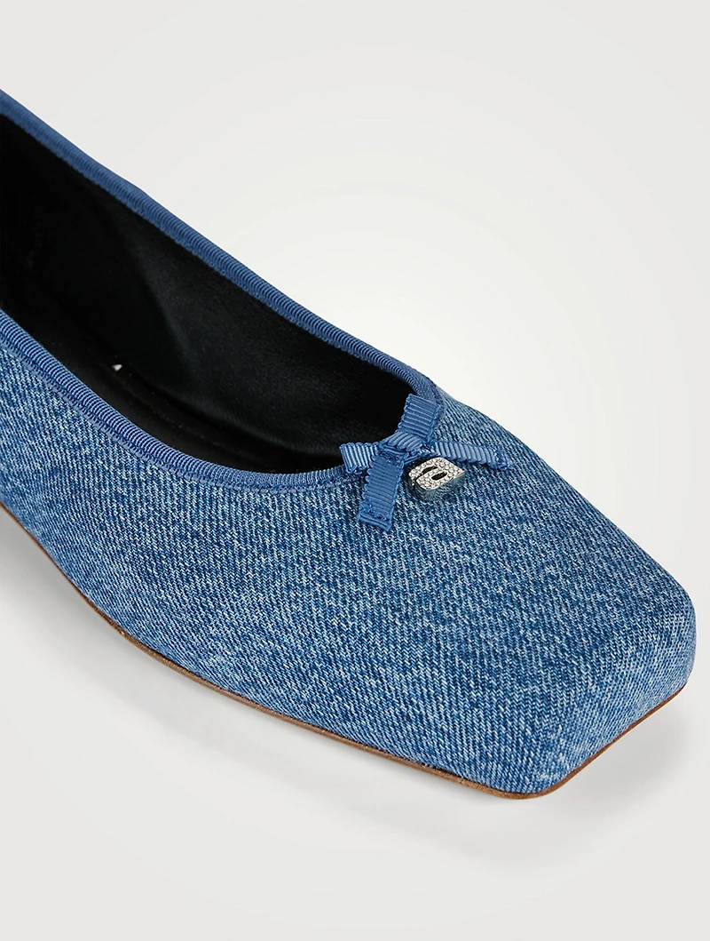 Billie Denim Ballet Flats
