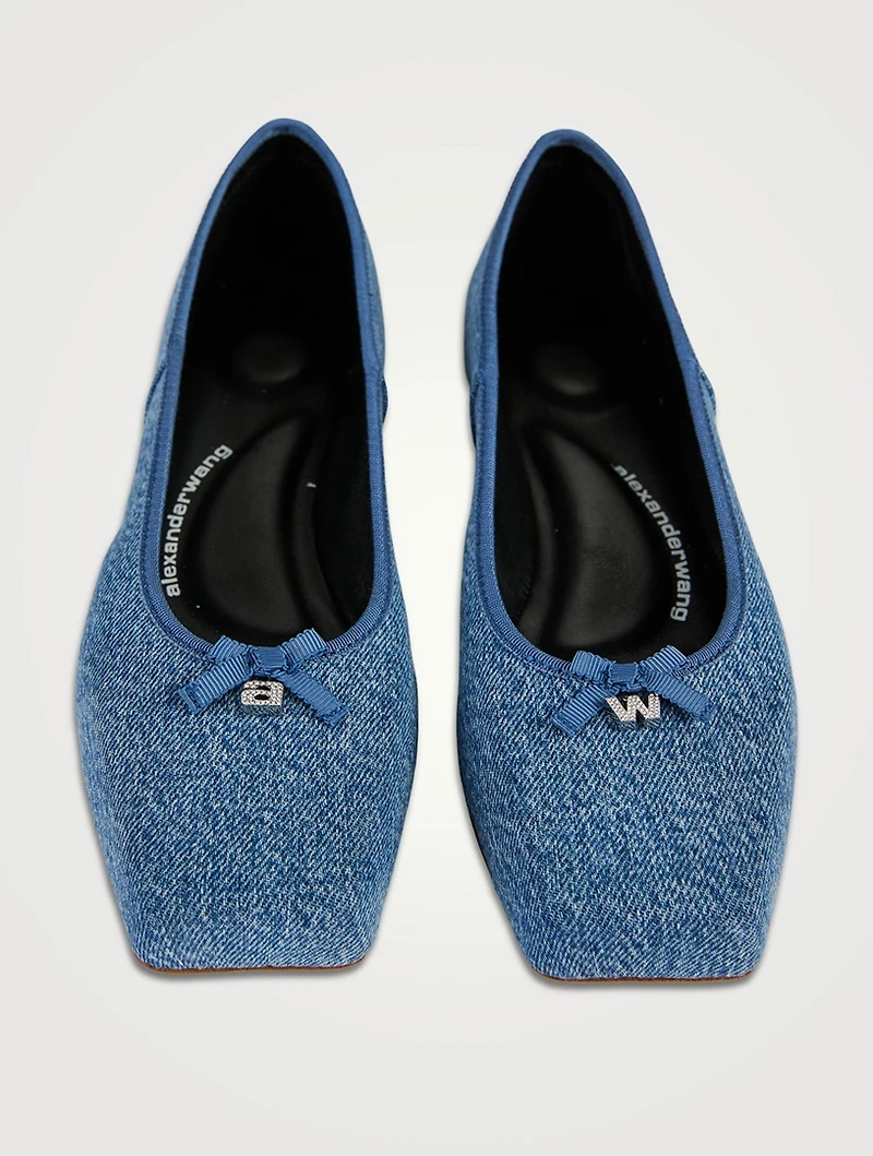 Billie Denim Ballet Flats