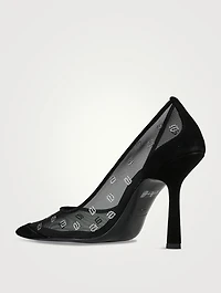 Delphine Embellished Mesh Pumps