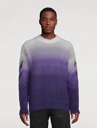 Diag Arrow Mohair And Wool Brushed Knit Sweater