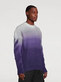 Diag Arrow Mohair And Wool Brushed Knit Sweater