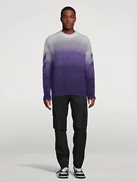 Diag Arrow Mohair And Wool Brushed Knit Sweater