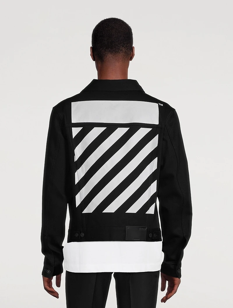 Diag Tab Slim Denim Jacket