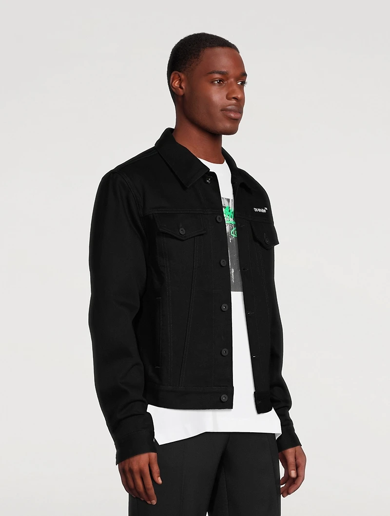 Diag Tab Slim Denim Jacket