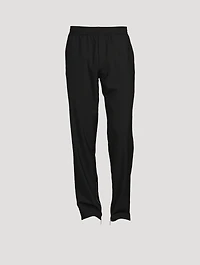 Wool-Blend Straight-Leg Pants