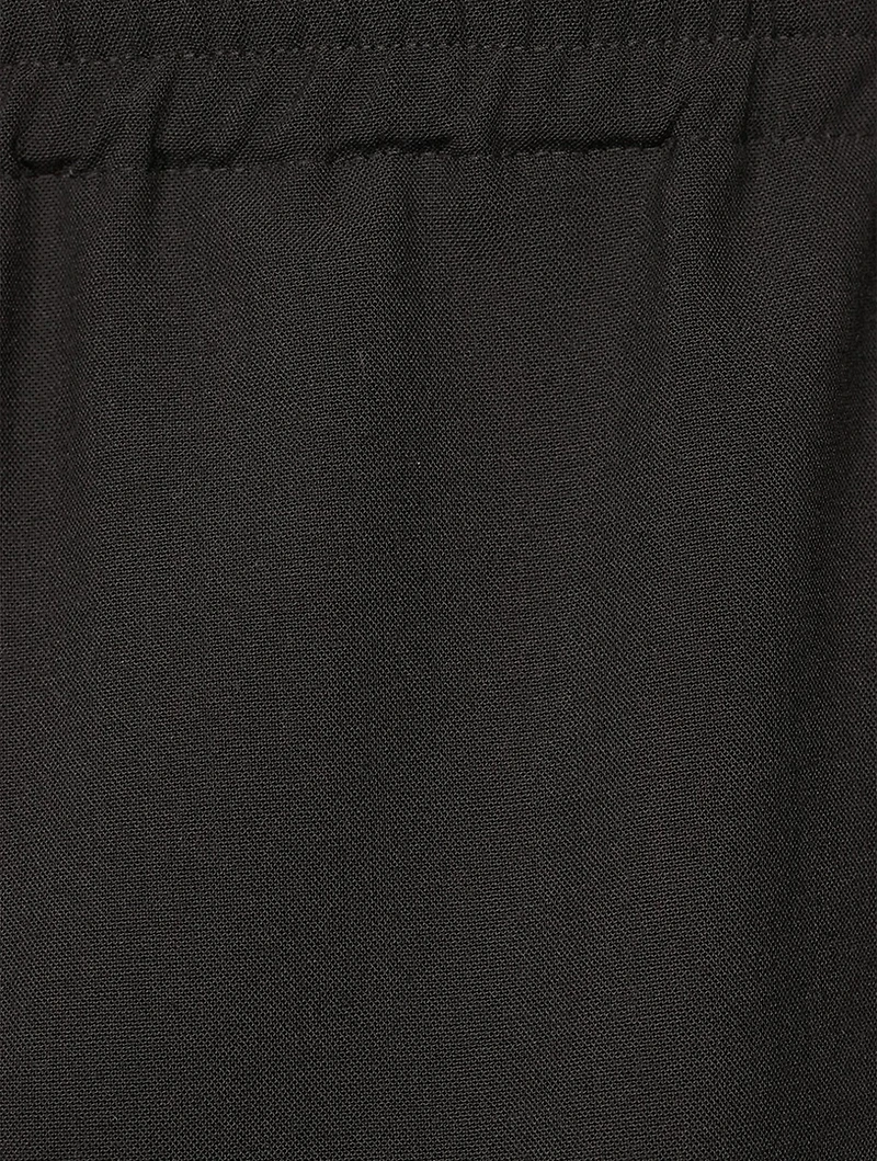 Wool-Blend Straight-Leg Pants