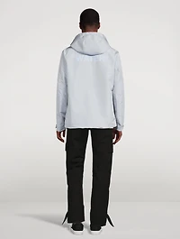 Quote Windbreaker Jacket With Hood