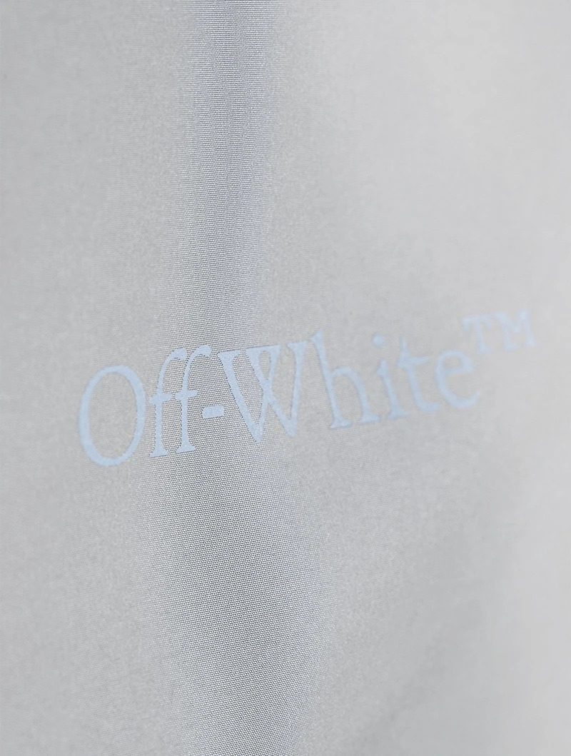 Quote Windbreaker Jacket With Hood