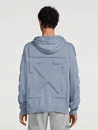 3D Diag Knit Hoodie