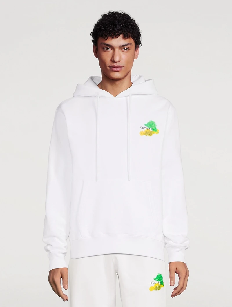 Brush Arrow Slim-Fit Hoodie