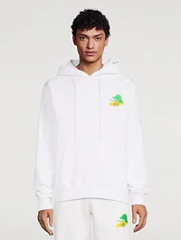 Brush Arrow Slim-Fit Hoodie