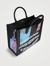 Faux Leather Large Tote Bag