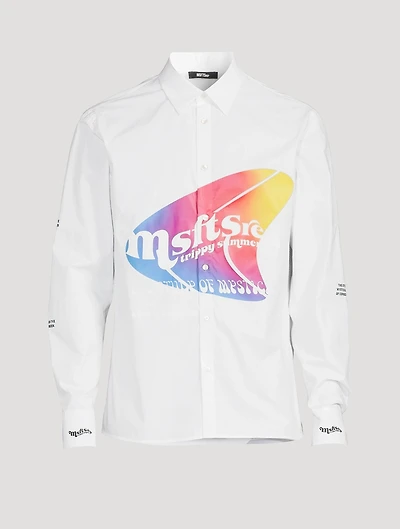 Warped Cotton Graphic Shirt