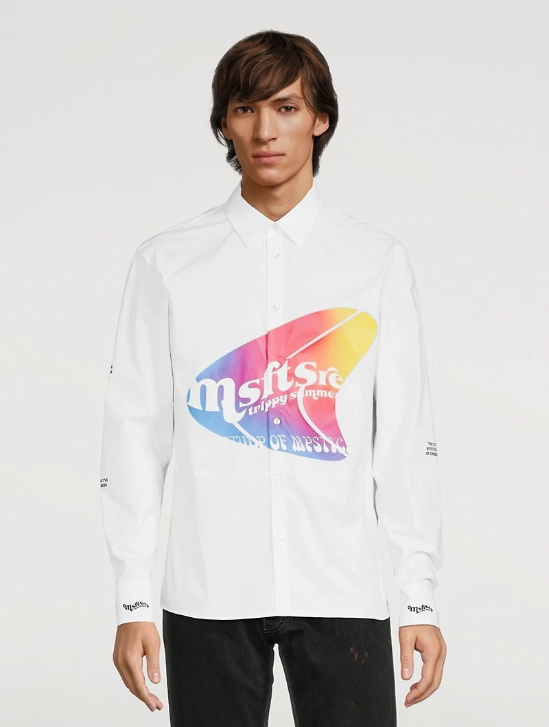 Warped Cotton Graphic Shirt