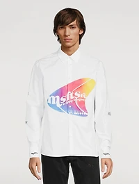 Warped Cotton Graphic Shirt