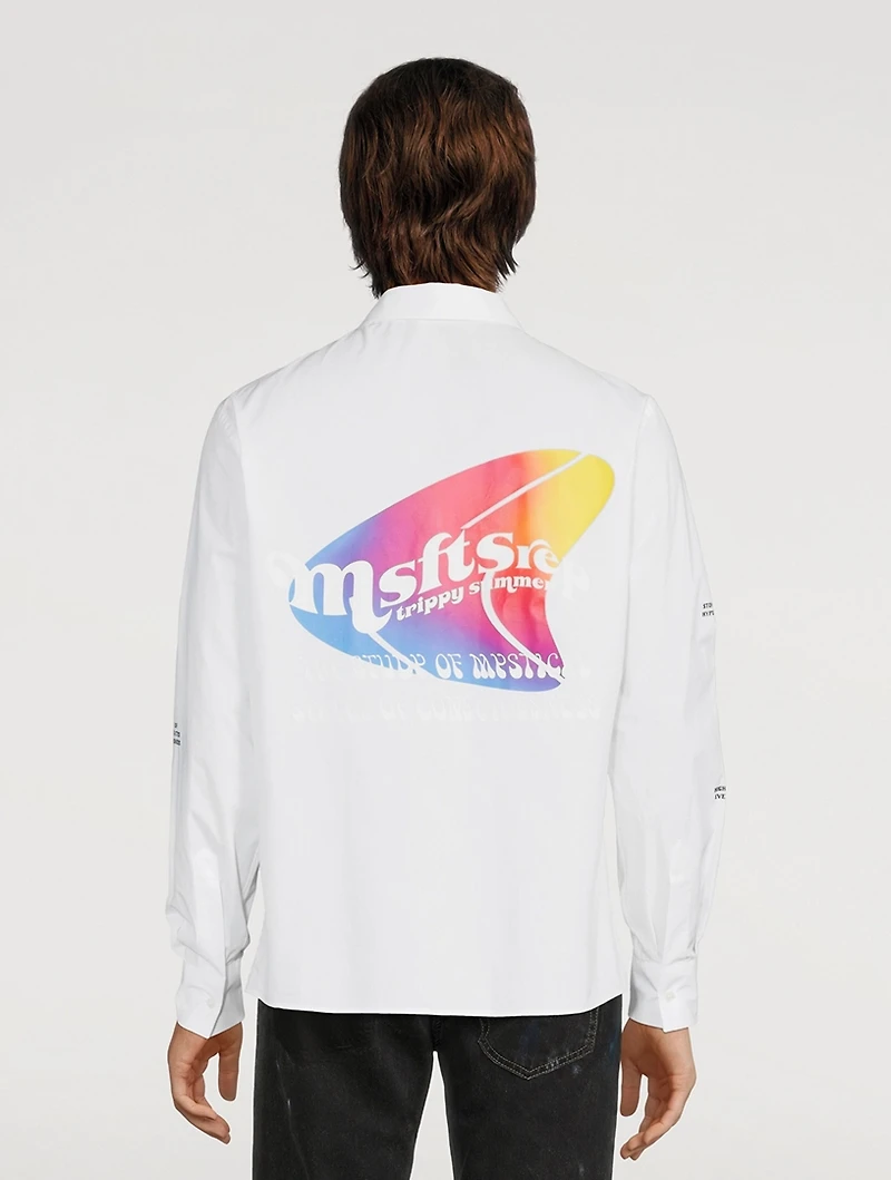 Warped Cotton Graphic Shirt