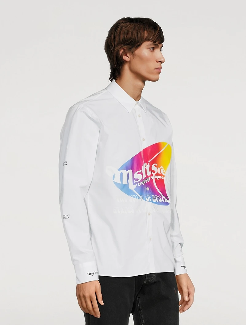 Warped Cotton Graphic Shirt