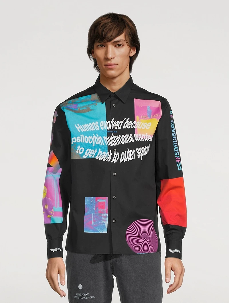 Trippy Summer Cotton Graphic Shirt