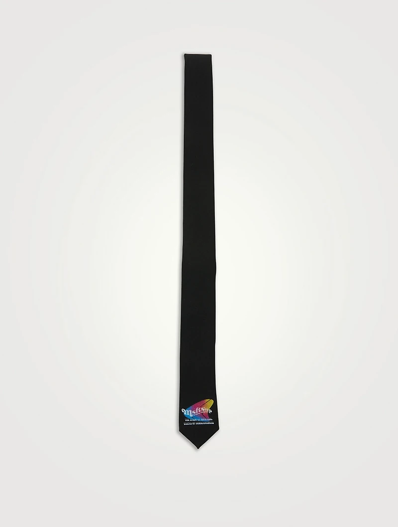 Warped Wool-Blend Tie
