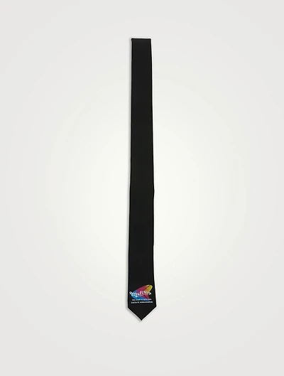 Warped Wool-Blend Tie