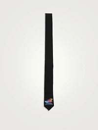 Warped Wool-Blend Tie