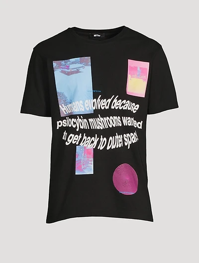 Trippy Summer Cotton Graphic T-Shirt