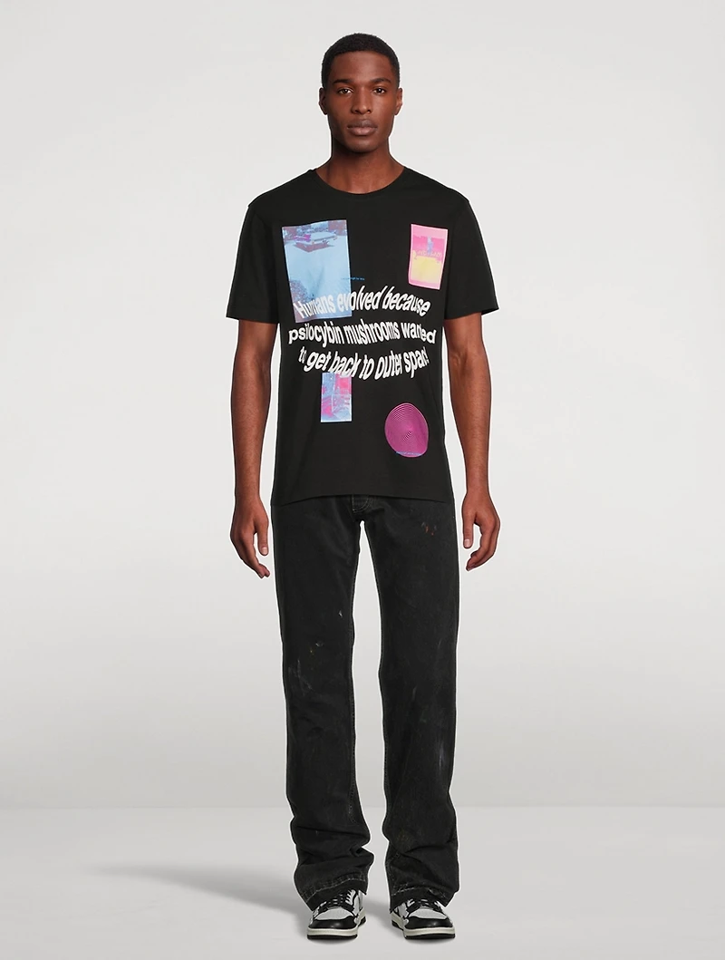 Trippy Summer Cotton Graphic T-Shirt