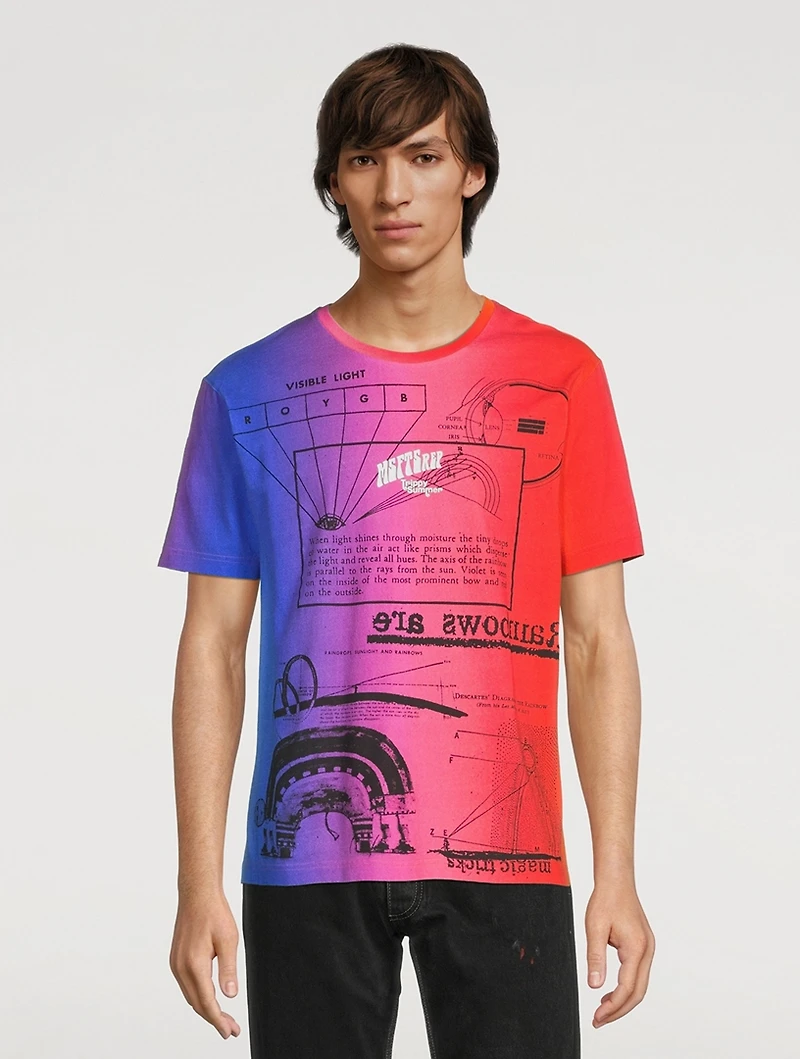 Rainbow Cotton Graphic T-Shirt