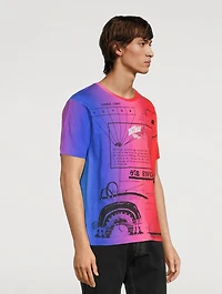 Rainbow Cotton Graphic T-Shirt