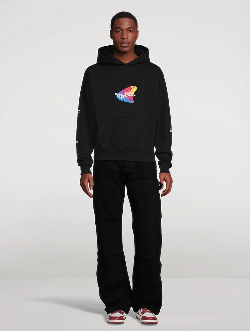 Warped M Cotton Hoodie