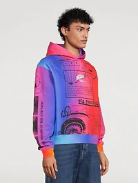 Rainbow Cotton Printed Hoodie