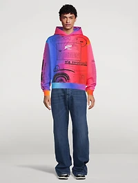 Rainbow Cotton Printed Hoodie