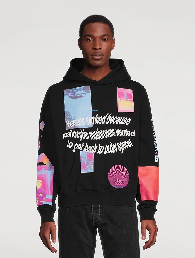 Trippy Summer Cotton Graphic Hoodie