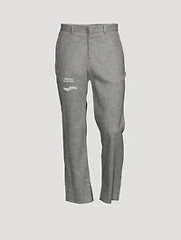 Wool-Blend Straight-Leg Pants