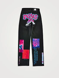 Trippy Summer Straight-Leg Jeans