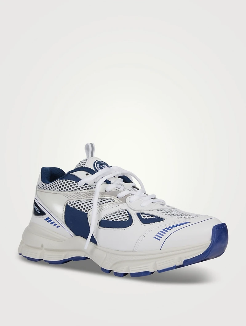 Marathon Leather And Mesh Sneakers