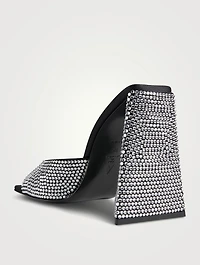 Devon Embellished Satin Mules