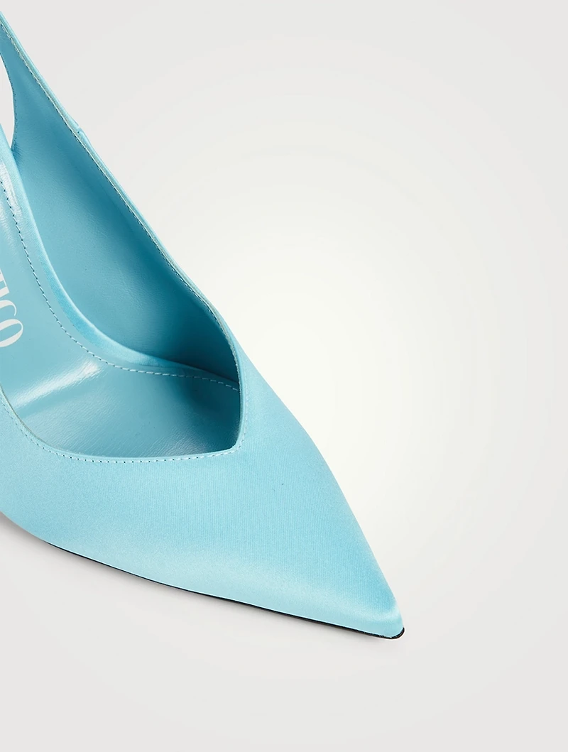 Venus Embellished Slingback Pumps With Ankle Ties