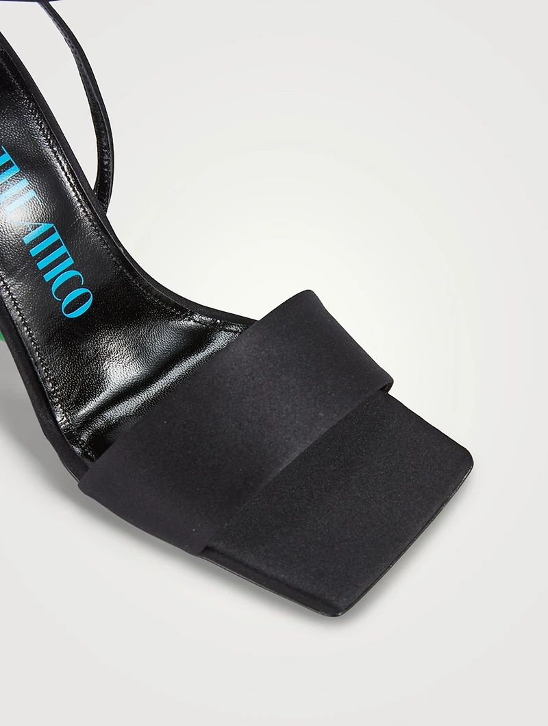 Cheope Satin Wedge Sandals
