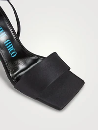Cheope Satin Wedge Sandals