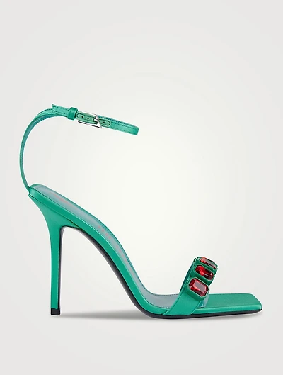 Siena Jewelled Satin Sandals