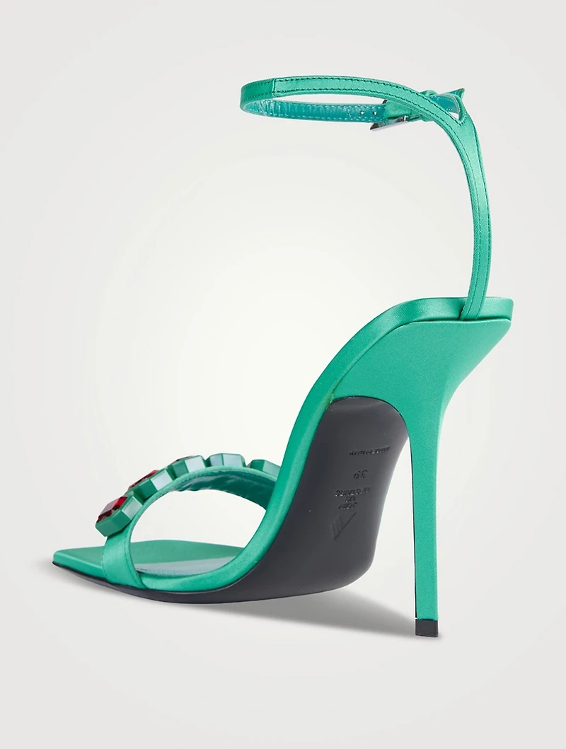 Siena Jewelled Satin Sandals
