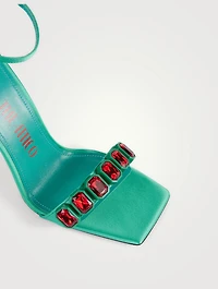 Siena Jewelled Satin Sandals