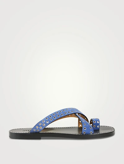 Jinsay Grommet Suede Sandals