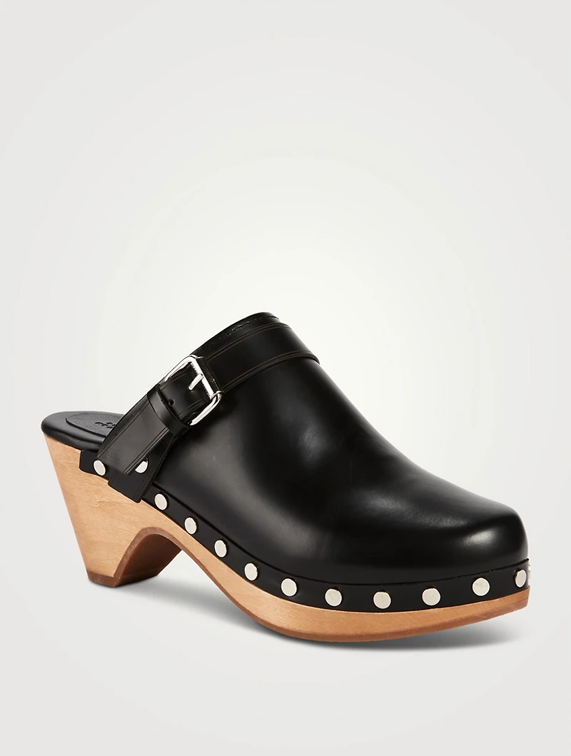 Titya Leather Clogs