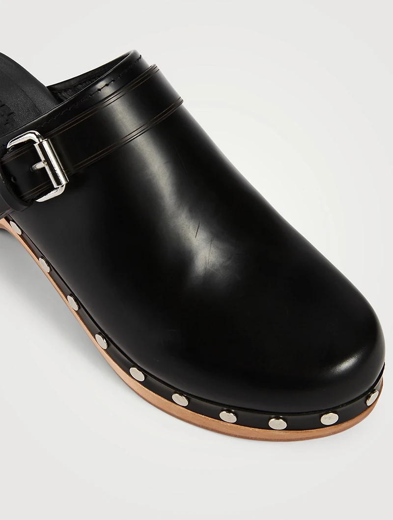 Titya Leather Clogs