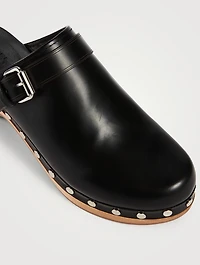 Titya Leather Clogs