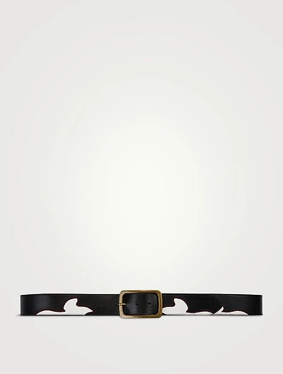 Leather Cowboy Belt