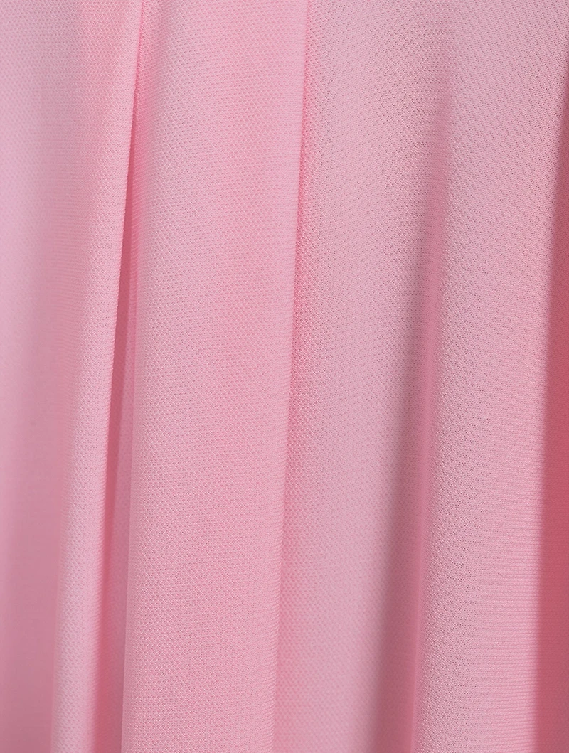 Pleated Crepe Jersey Maxi Dress