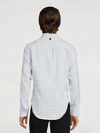 Engineered Plaid Cotton Shirt